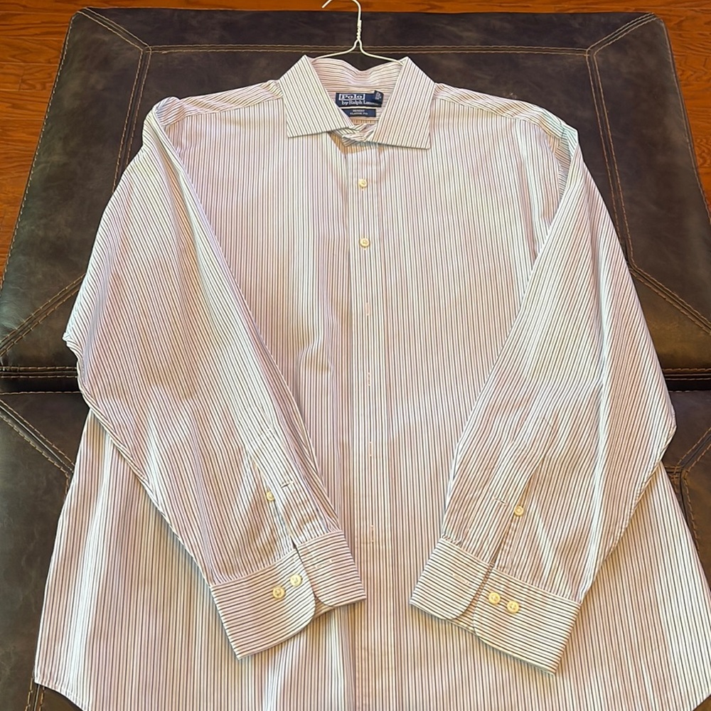 Polo Ralph Lauren Casual Button Down 17 1/2 34/35 Like New